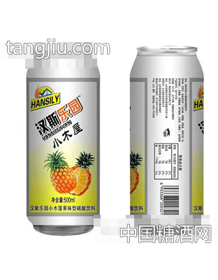 汉斯乐园小木屋果味型碳酸饮料500ml