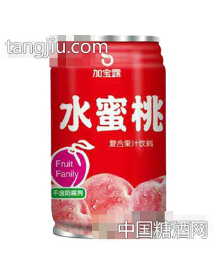 加宝露水蜜桃果汁饮料310ml