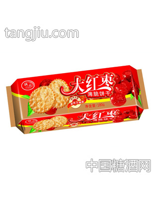 大红枣薄饼干180g