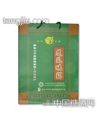 双凤爊鸡绿色手提袋装