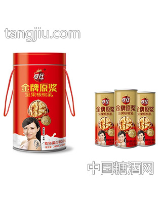 尊仕原浆坚果核桃乳铁桶