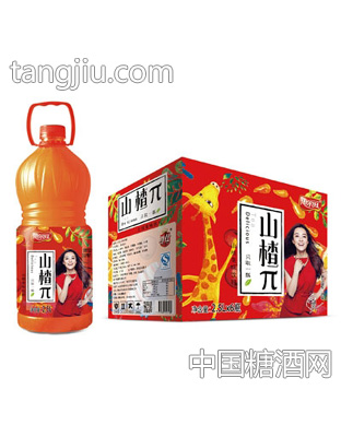 惠尔旺山楂π水果茶味饮料2.5LX6