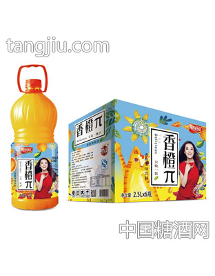 惠尔旺香橙π水果茶味饮料2.5LX6