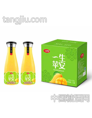 一生苹安芒果汁饮料1LX6
