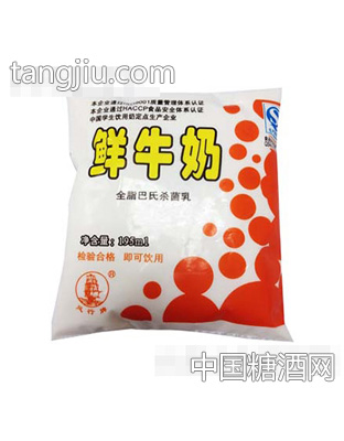 195mL风行袋鲜牛奶