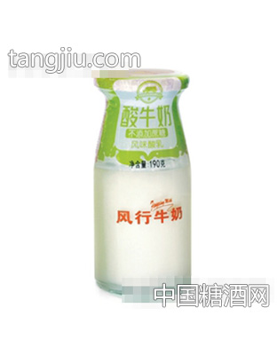 风行无糖酸奶瓶装190g