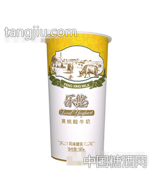 尊享版乐悠黄桃酸牛奶180g