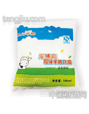 195ml果味爽酸味牛奶饮品