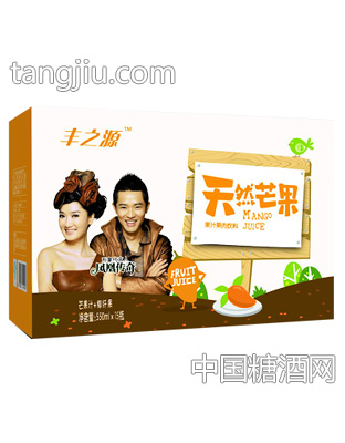 丰之源天然芒果果汁果肉饮料550mlX15瓶