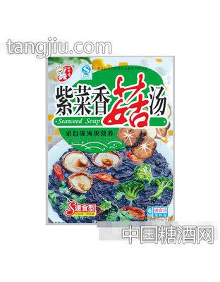 袋装汤浓味美香菇味紫菜汤