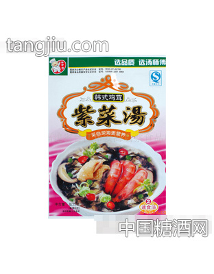 韩式鸡茸营养速食紫菜汤