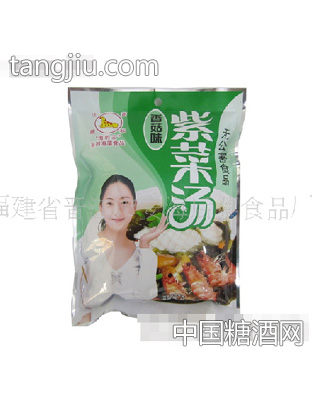 汤浓味美香菇味紫菜汤