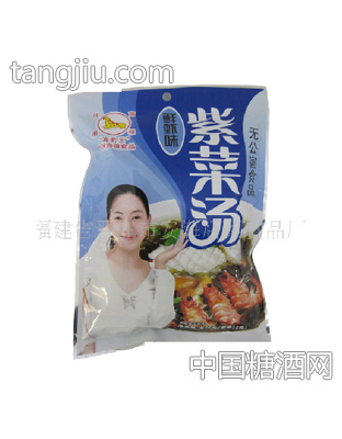 鲜虾特制鲜虾味紫菜汤