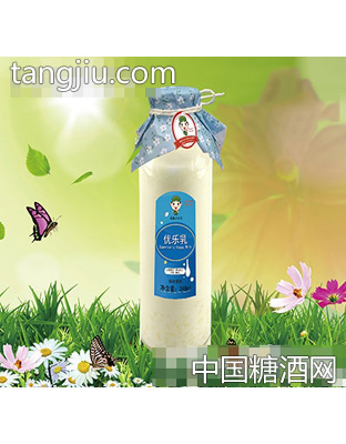 纸顶玻璃瓶装优乐乳248ml
