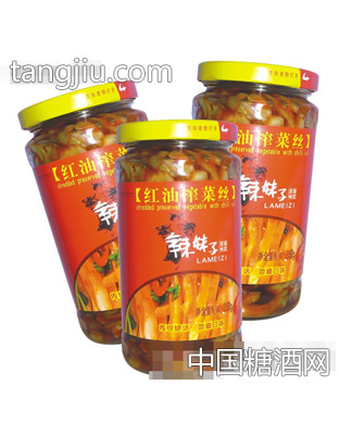 辣妹子350g红油榨菜瓶装