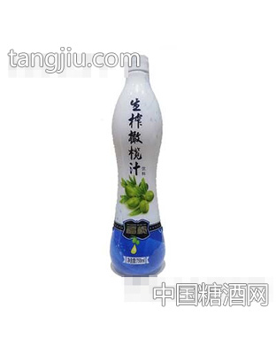 福榄生榨橄榄汁玻璃瓶（清新蓝）