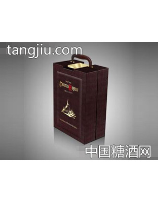 马尔贝干红两支装皮盒