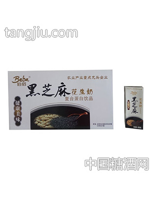 祥菊黑芝麻花生奶250mlX24
