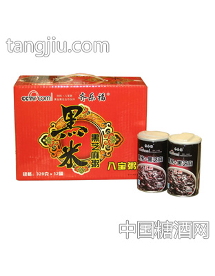 齐乐福黑米黑芝麻粥320g×12罐