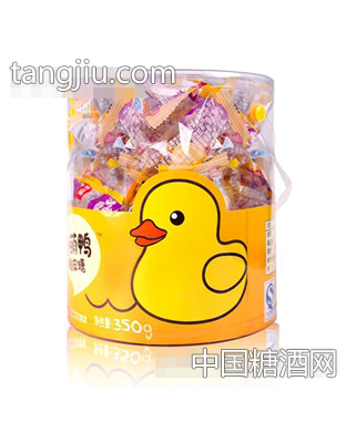 350克小萌鸭橡皮糖（桶装）