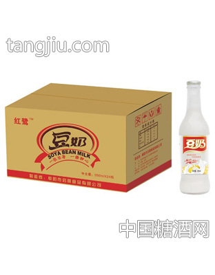 易拉盖红鹭豆奶260mlx24