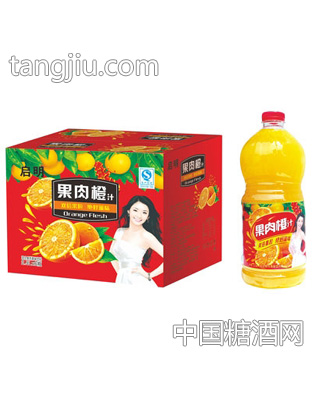 启明果肉橙汁2.5Lx6