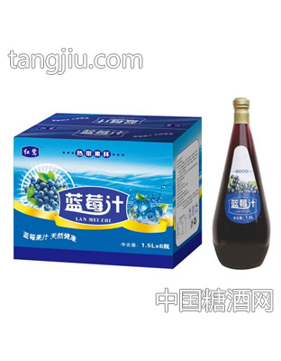 红鹭蓝莓汁1.5Lx6