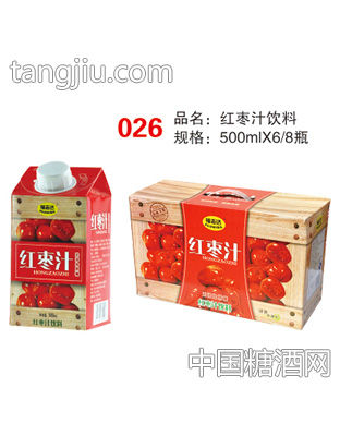 福志达红枣汁饮料500mlX6