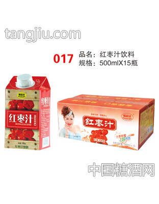 福志达红枣汁饮料500mlX15