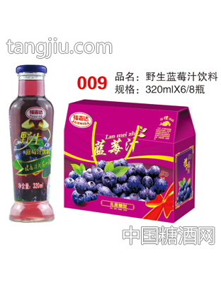 福志达野生蓝莓汁饮料320mlX6