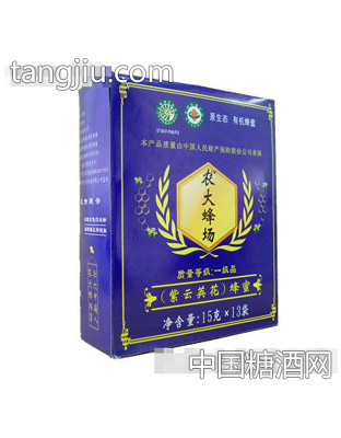 农大蜂场（有机）紫云英花蜂蜜15g13袋