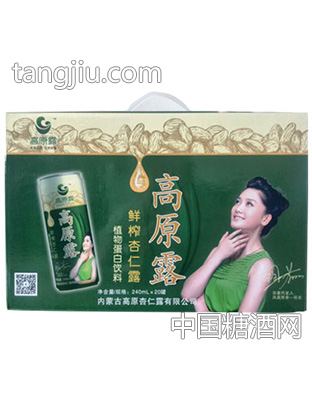 高原露鲜榨杏仁露植物蛋白饮料240mlx20罐