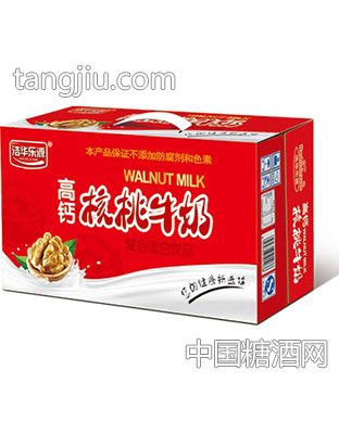 浩华乐源高钙核桃牛奶箱装