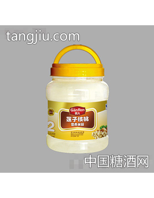 赣人750g桶装2段莲子核桃营养米粉