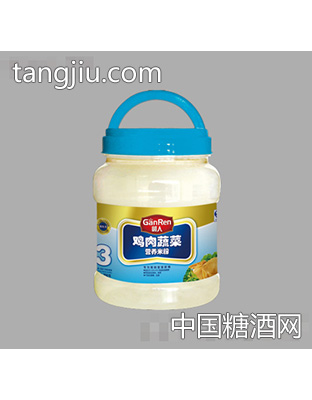 赣人750g桶装3段鸡肉蔬菜营养米粉