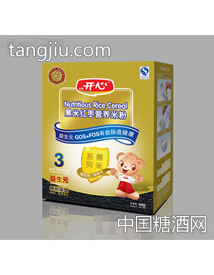 开心400克黑米红枣3段