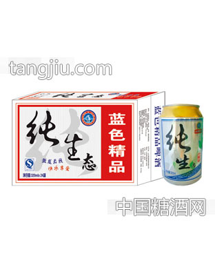 崂金泉蓝色精品纯生啤酒