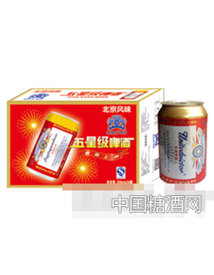 崂金泉五啤酒（红）
