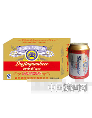 崂金泉啤酒（黄箱）