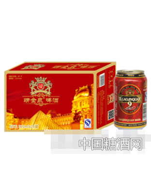 崂金泉啤酒10°（红箱）