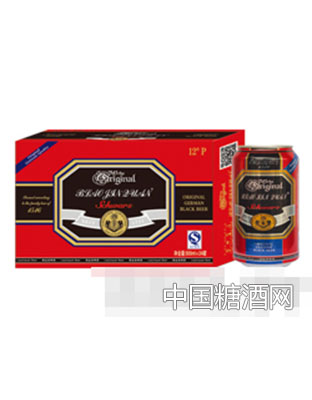 崂金泉（）黑啤12°