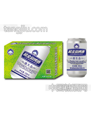崂金泉原生态啤酒320ml（绿）