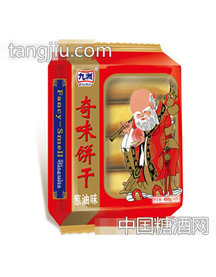 九洲450g葱油味奇味饼干