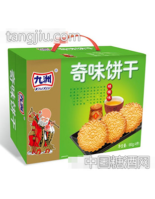 九洲680g粗粮味奇味饼干