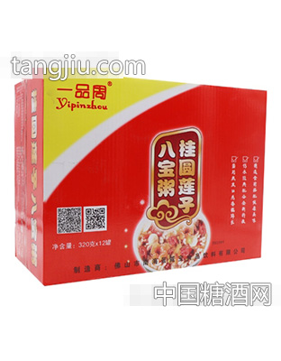 一品周桂圆莲子八宝粥320gx12罐