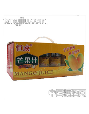 恒威芒果汁水果饮料箱装