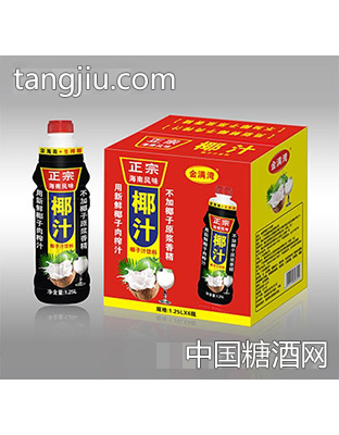 金满湾正宗椰子汁1.25Lx6瓶