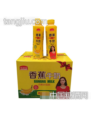 悦满福香蕉牛奶500mlx15瓶