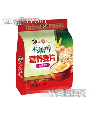 一家人木糖醇红枣加铁营养麦片