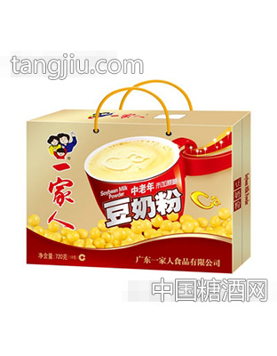 一家人中老年豆奶粉盒装720克